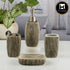 Ceramic Bathroom Accessories Set of 4 with Soap Dispenser (11522)