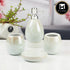 Ceramic Bathroom Accessories Set of 4 with Soap Dispenser (11523)