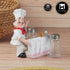 Polyresin Chef Salt and Pepper Shakers Set holder, Set of 1 (11526)