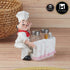 Polyresin Chef Salt and Pepper Shakers Set holder, Set of 1 (11526)