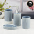 Ceramic Bathroom Accessories Set of 4 with Soap Dispenser (11533)