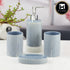 Ceramic Bathroom Accessories Set of 4 with Soap Dispenser (11533)