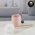 Ceramic Toilet Cleaner Brush with Holder Stand for Bathroom, Pink (11536)