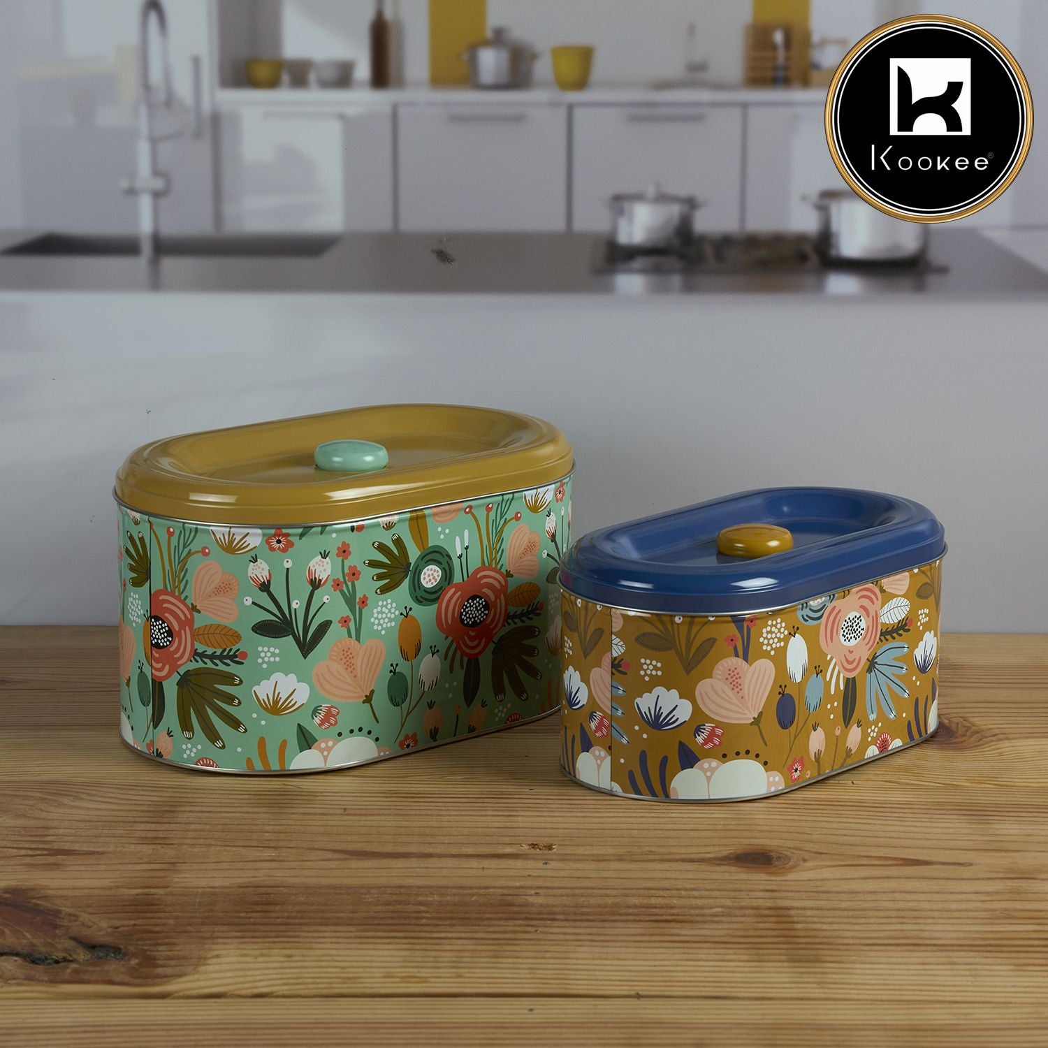 Kookee Tin Containers, Multi, ART11599