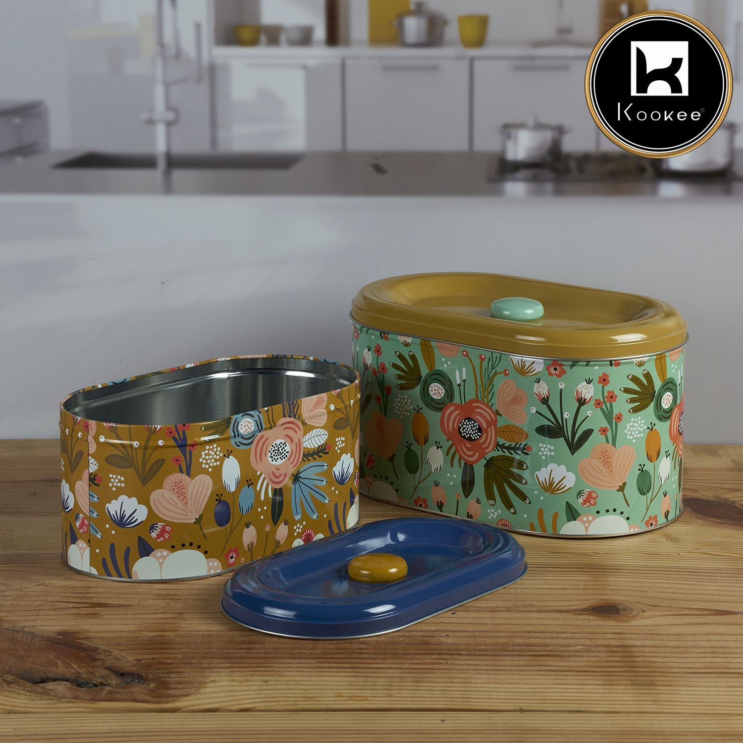 Kookee Tin Containers, Multi, ART11599
