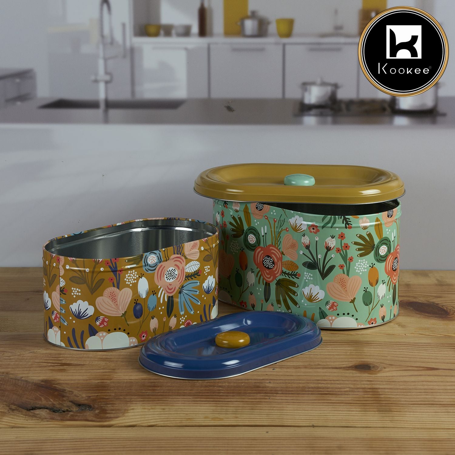 Kookee Tin Containers, Multi, ART11599