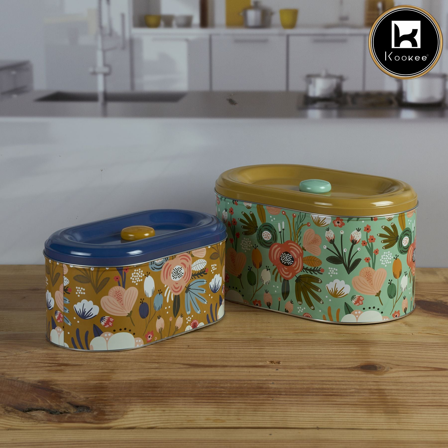 Kookee Tin Containers, Multi, ART11599