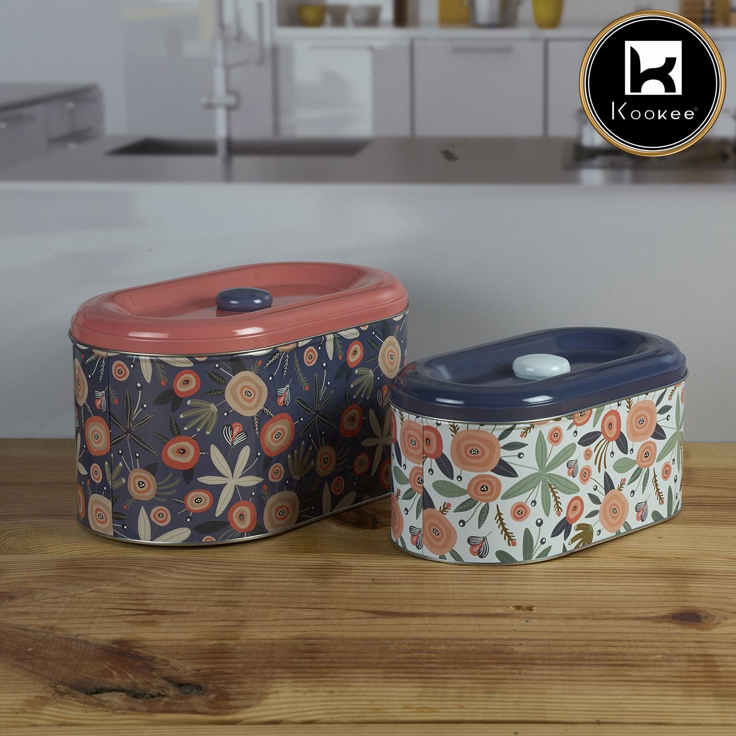 Kookee Tin Containers, Multi, ART11600