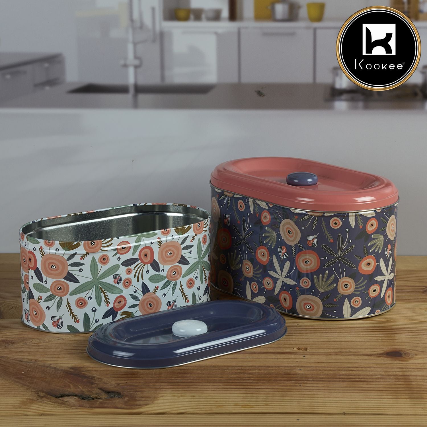 Kookee Tin Containers, Multi, ART11600