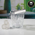 Glass Crystal Ice Bucket with Tong & Handle, Set of 2 - 800ml (11628)