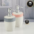 Ceramic Soap Dispenser for handwash for Bathroom, Multicolor, (Set of 2) (11633)