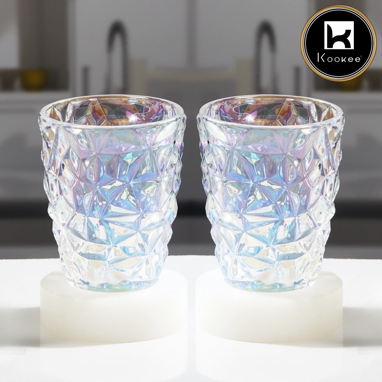 Kookee Water & Juice Glasses, Transparent, ART11672
