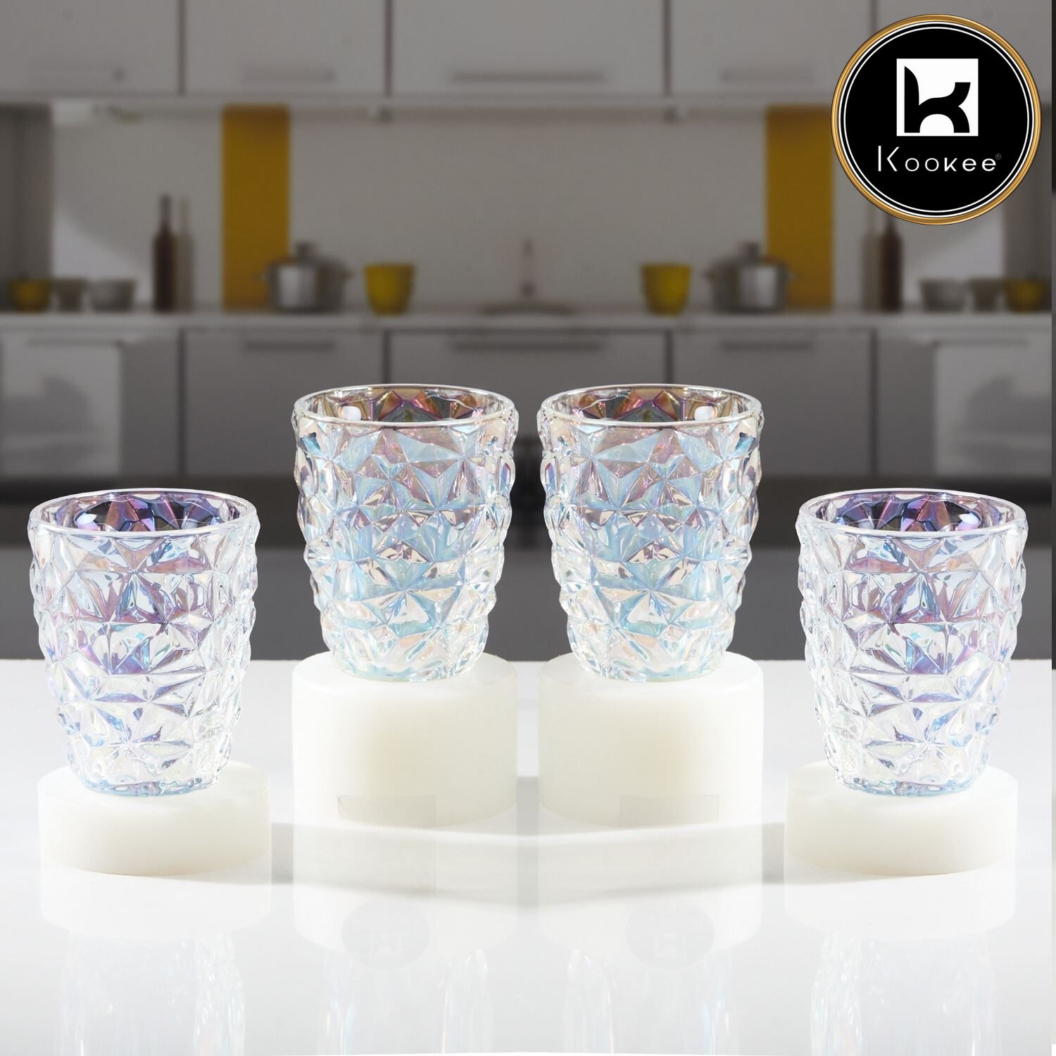 Kookee Water & Juice Glasses, Transparent, ART11718