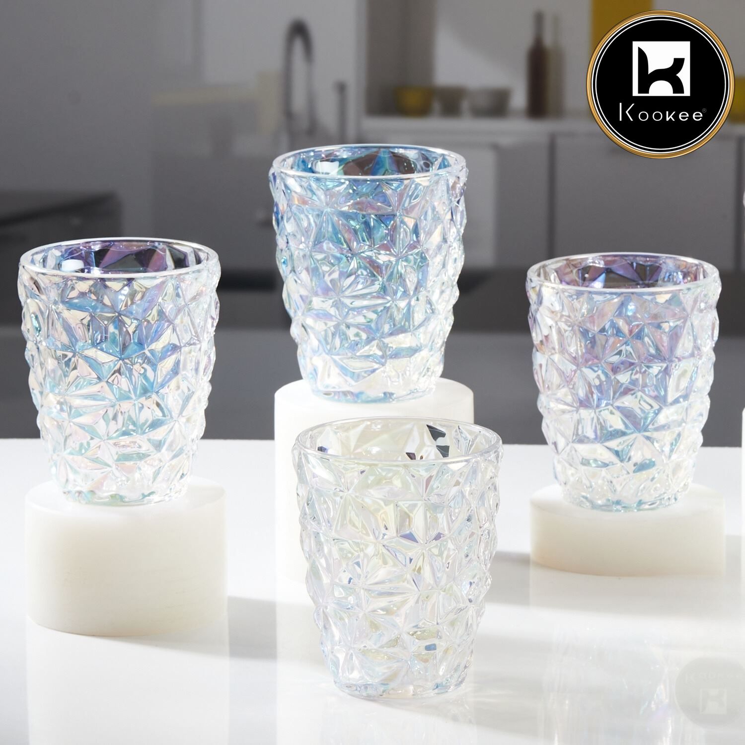 Kookee Water & Juice Glasses, Transparent, ART11718