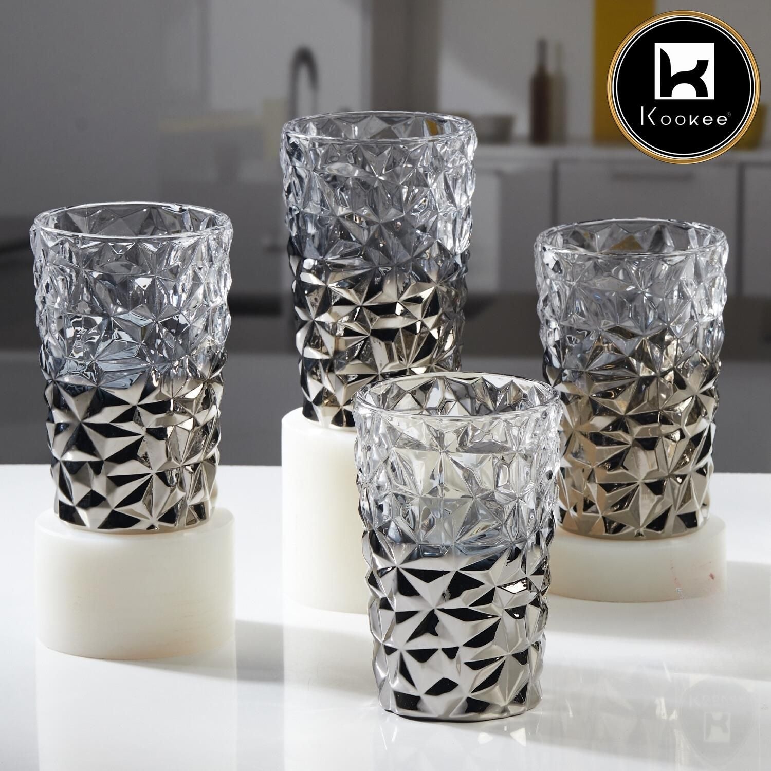 Kookee Crystal Drinking Glasses (Set of 4) (11728)