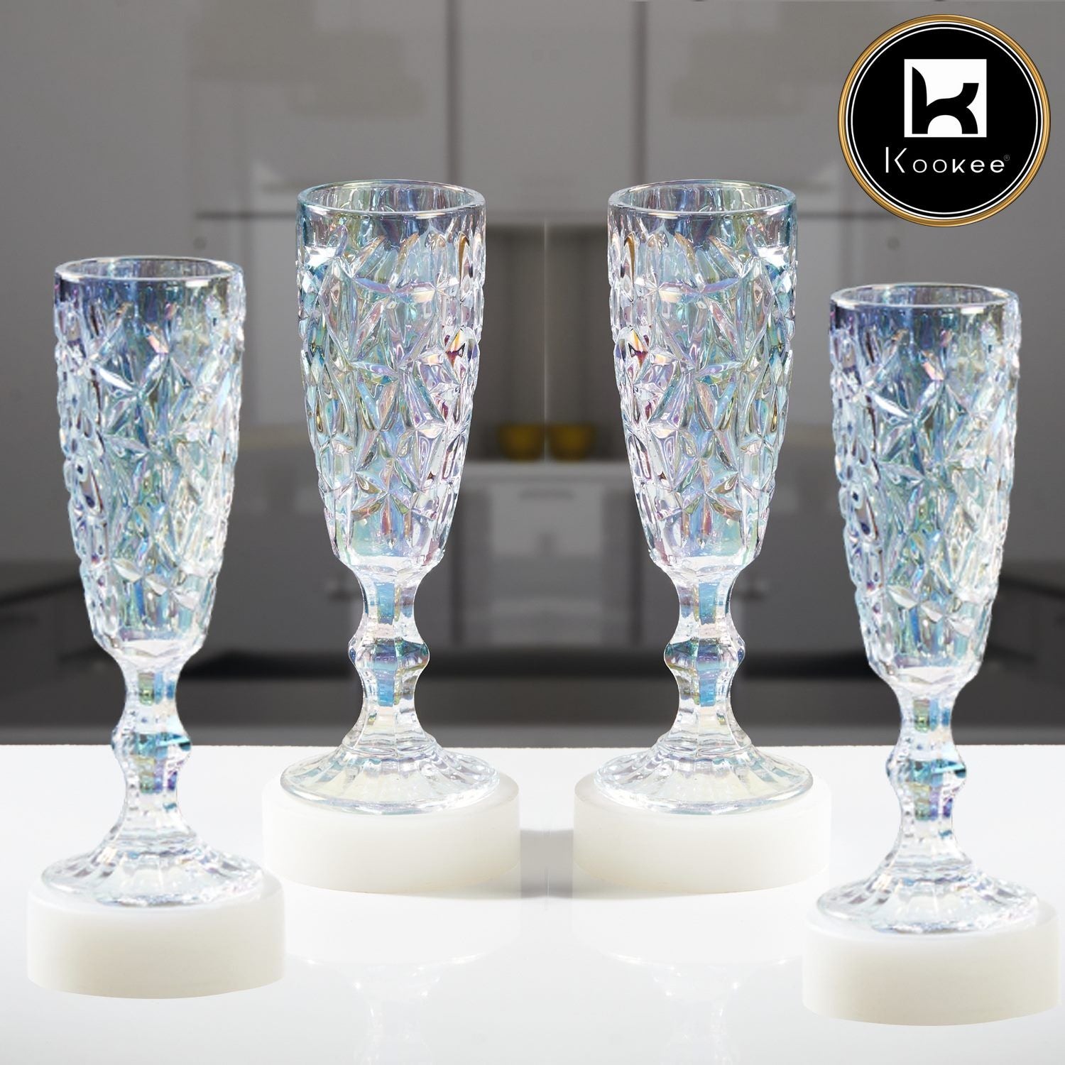 Kookee Wine Glasses, Transparent, ART11730