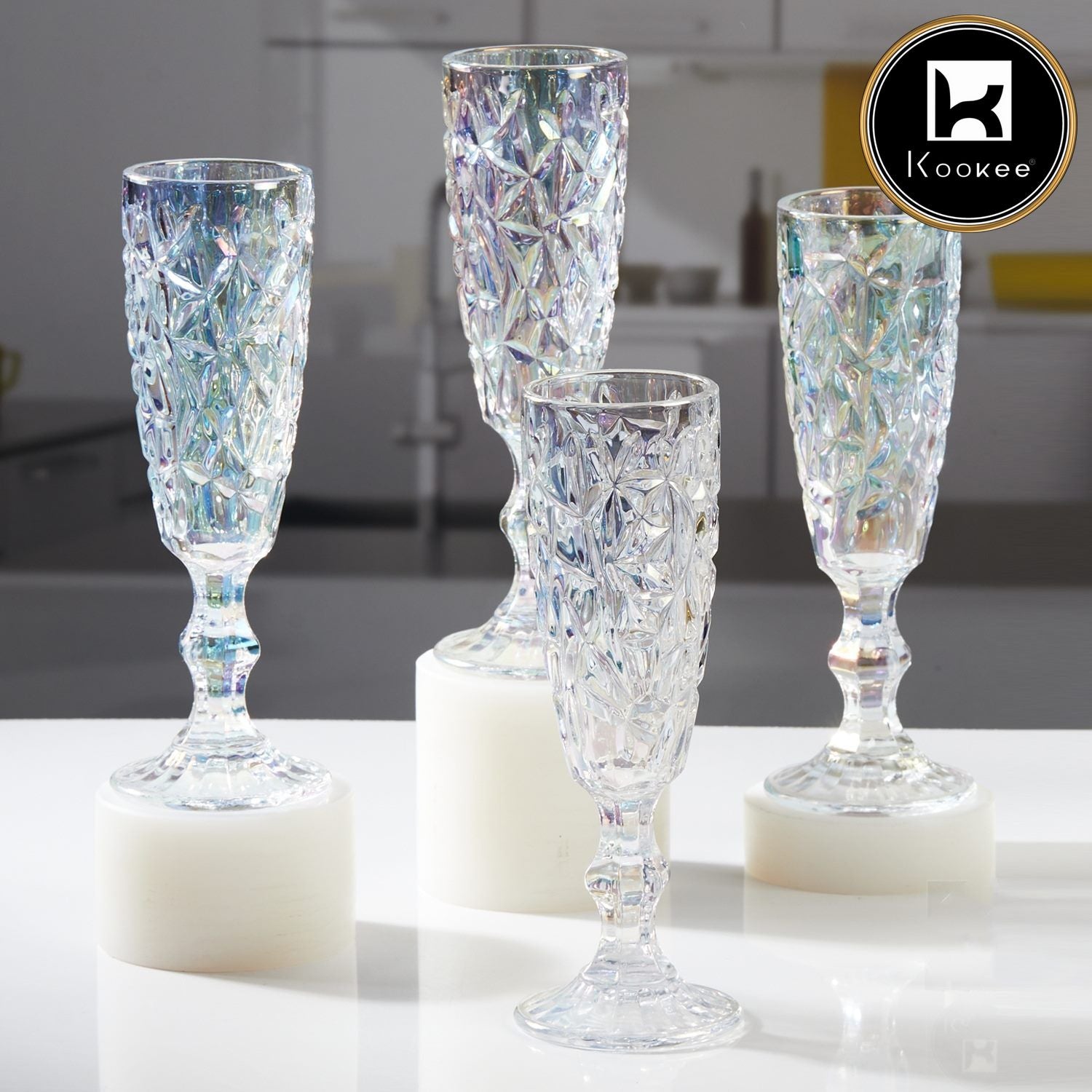 Kookee Wine Glasses, Transparent, ART11730