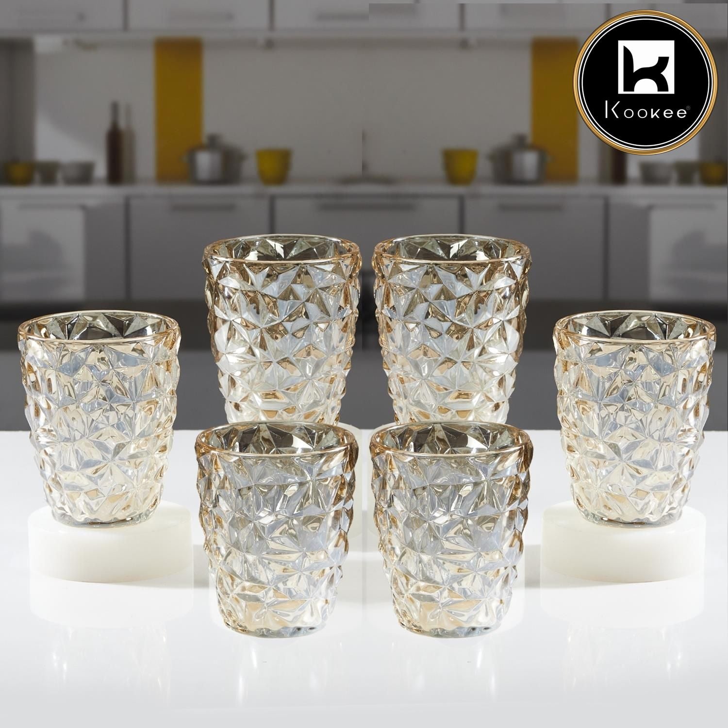 Crystal Drinking Glasses (Set of 6) - 250ml (11765)