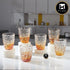 Kookee Crystal Glassware Drinking Glasses for drinking Water, Juice, Lemonade, Transparent