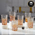 Kookee Crystal Glassware Drinking Glasses for drinking Water, Juice, Lemonade, Cocktails, Transparent