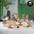 Kookee Crystal Glass Ice Cream Bowls, Glass Dessert Cups, Fruit Parfait Cups for Sundae, Ice Cream, Fruit, Cocktail Footed Dessert Cups