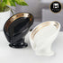 Kookee Ceramic Soap Holder Dish, A Stylish and Practical Addition to Your Bathroom, Black & White