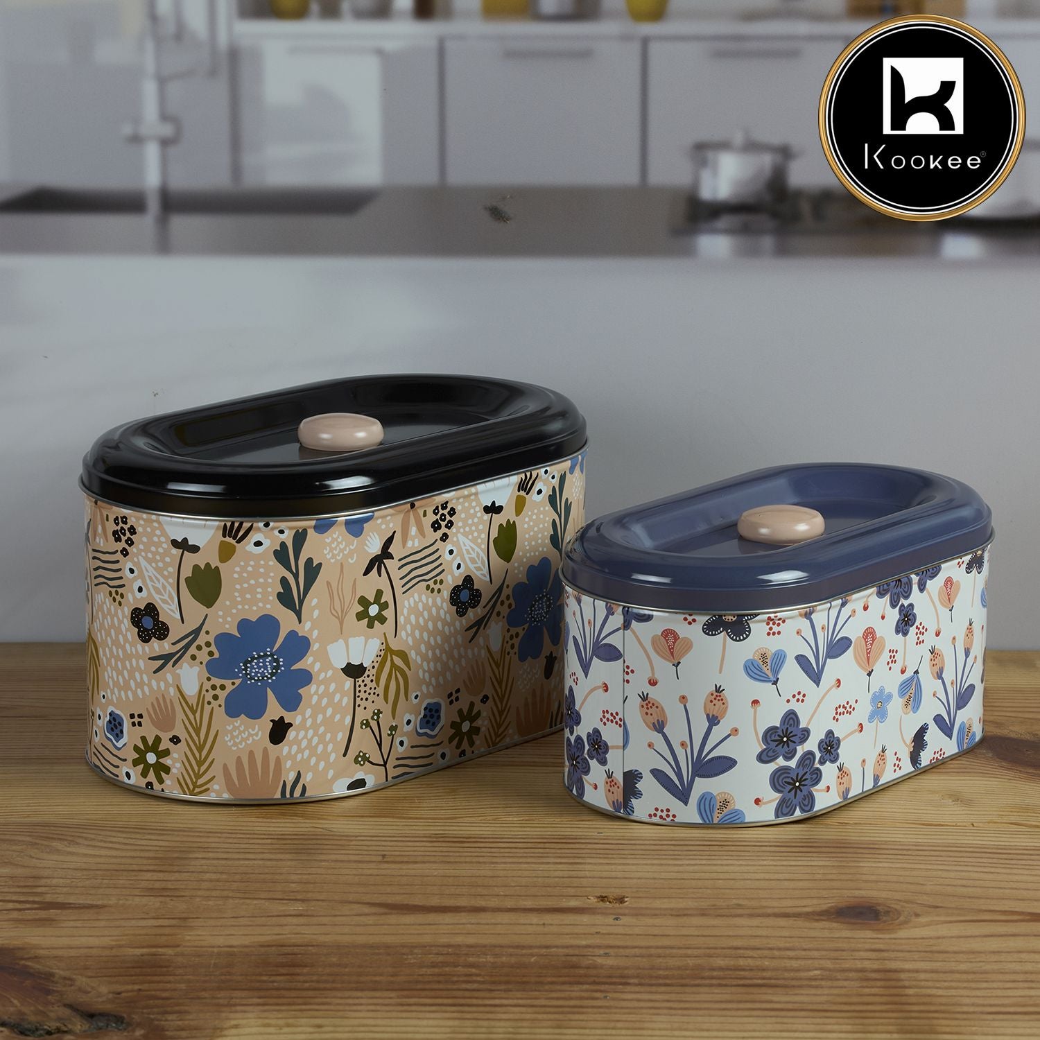 Kookee Tin Containers, Multi, ART11983