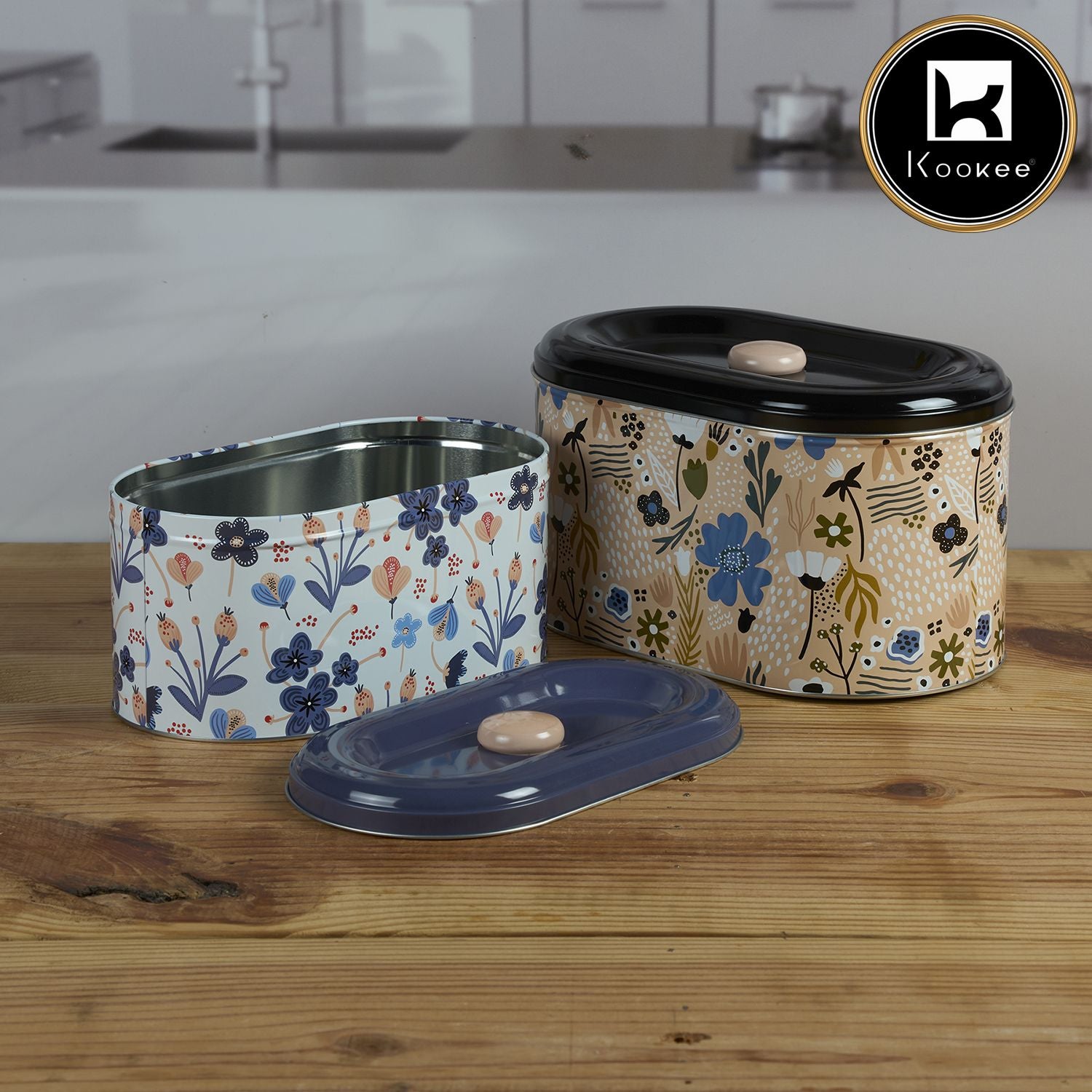 Kookee Tin Containers, Multi, ART11983