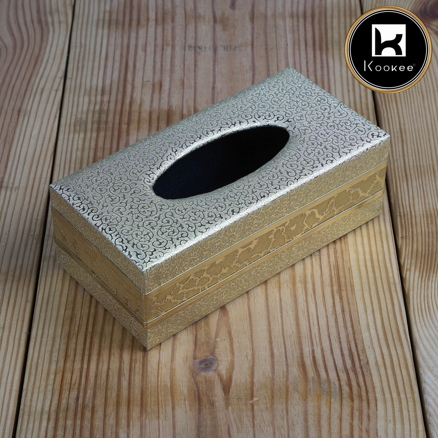 Kookee Decorative Tissue Box for Living Room, Kitchen, Washroom & Office Use (12074)