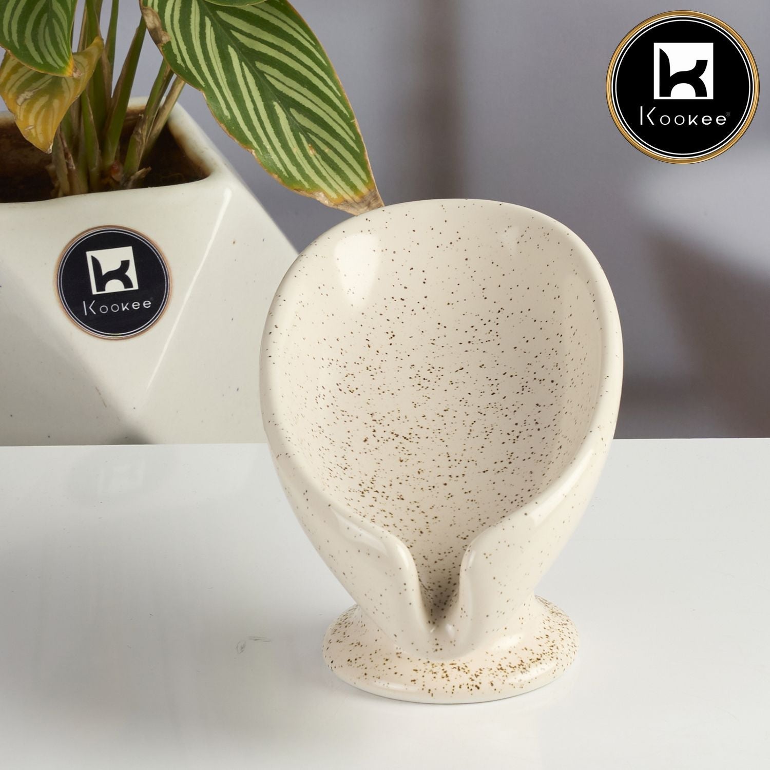 Ceramic Soap Holder Dish, Set of 1, Beige (Set of 1) (12091)