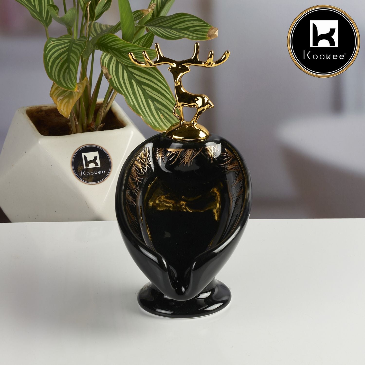 Ceramic Soap Holder Dish, Set of 1, Black (Set of 1) (12093)