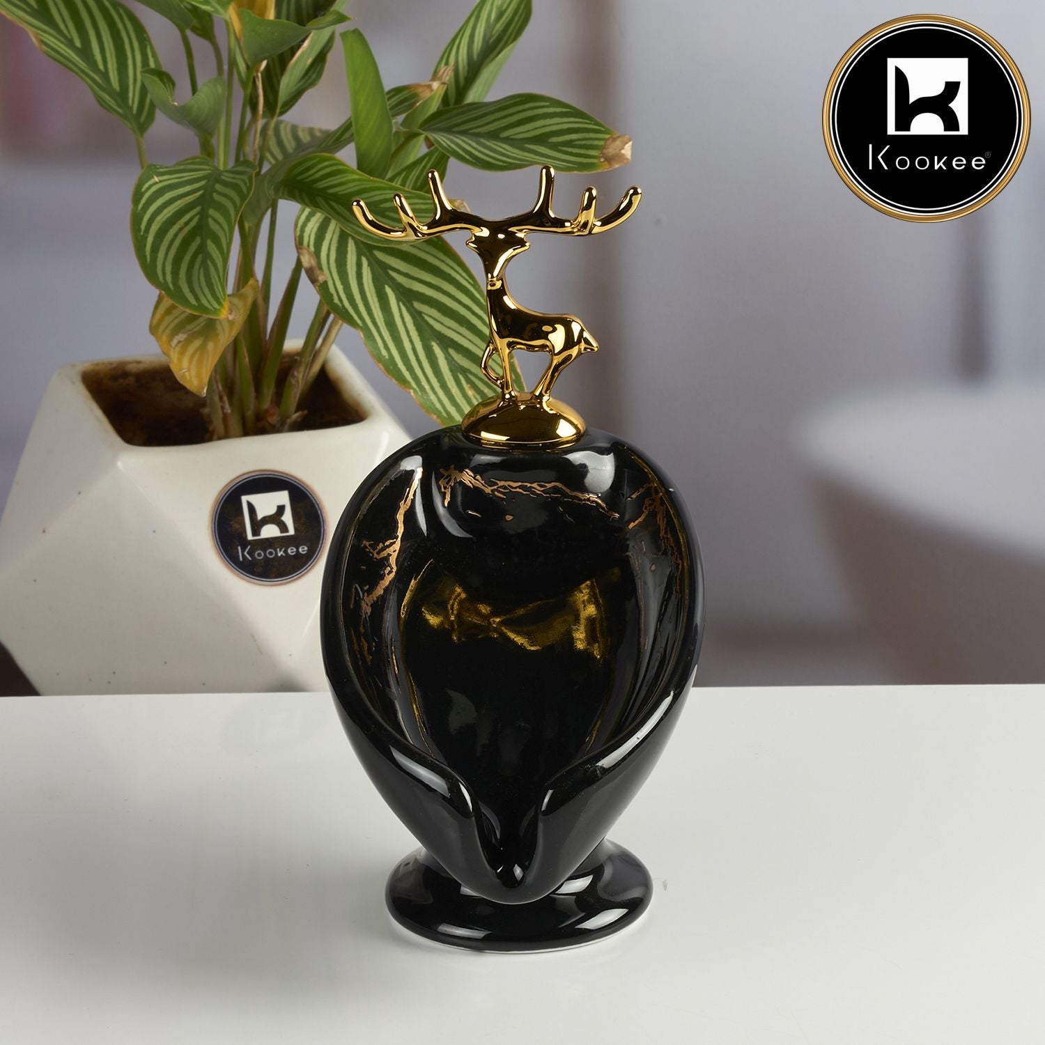 Ceramic Soap Holder Dish, Set of 1, Black (Set of 1) (12095)