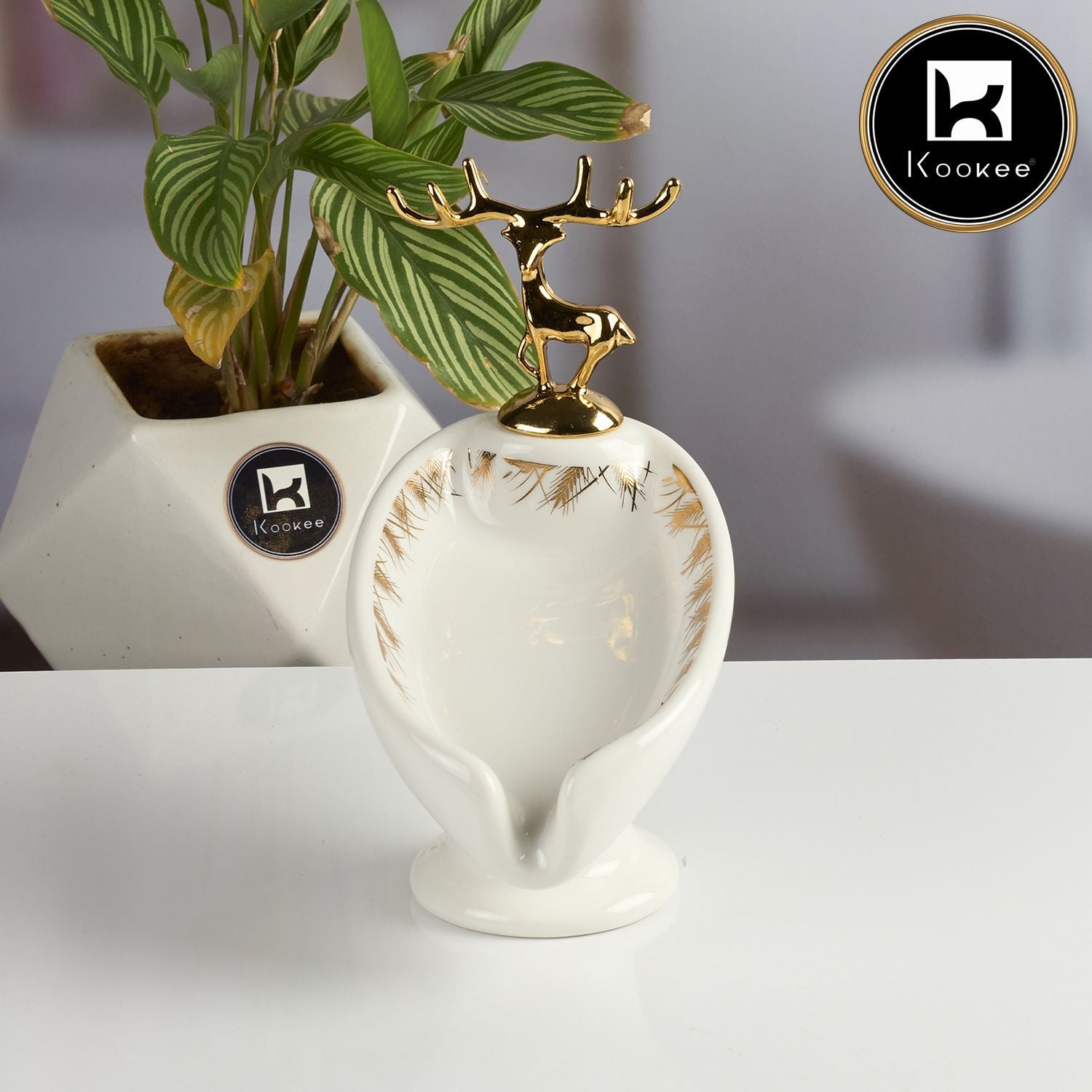 Ceramic Soap Holder Dish, Set of 1, White (Set of 1) (12096)