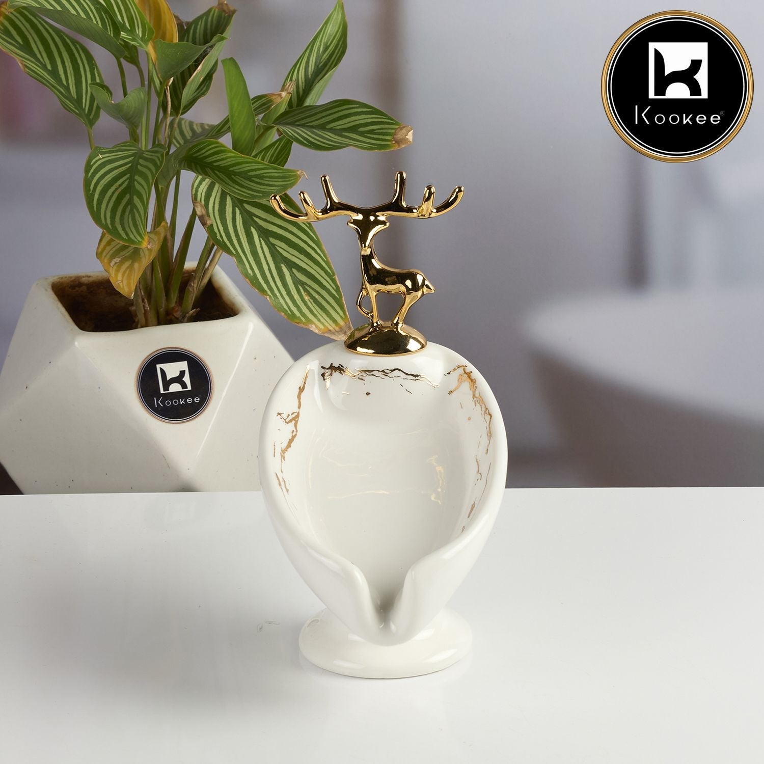 Ceramic Soap Holder Dish, Set of 1, White (Set of 1) (12098)