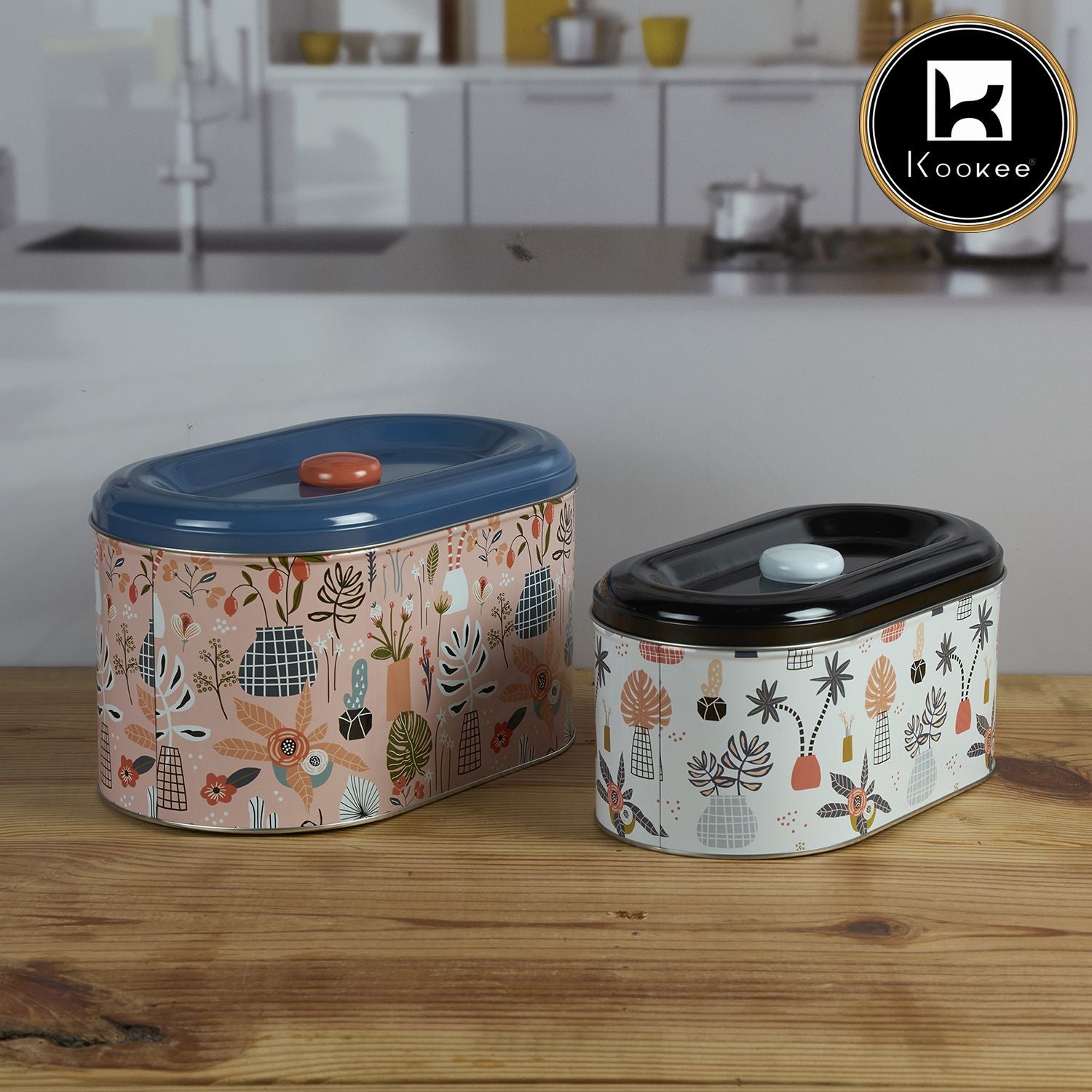 Kookee Tin Containers, Multi, ART12101