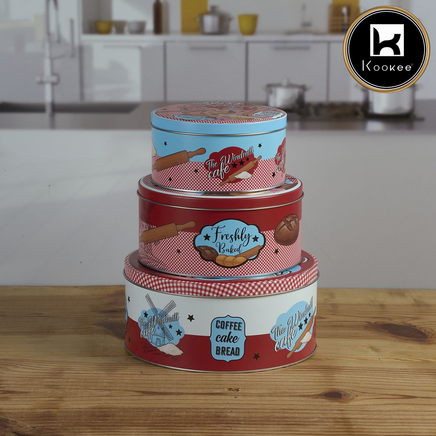 Kookee Tin Containers, Multi, ART12105