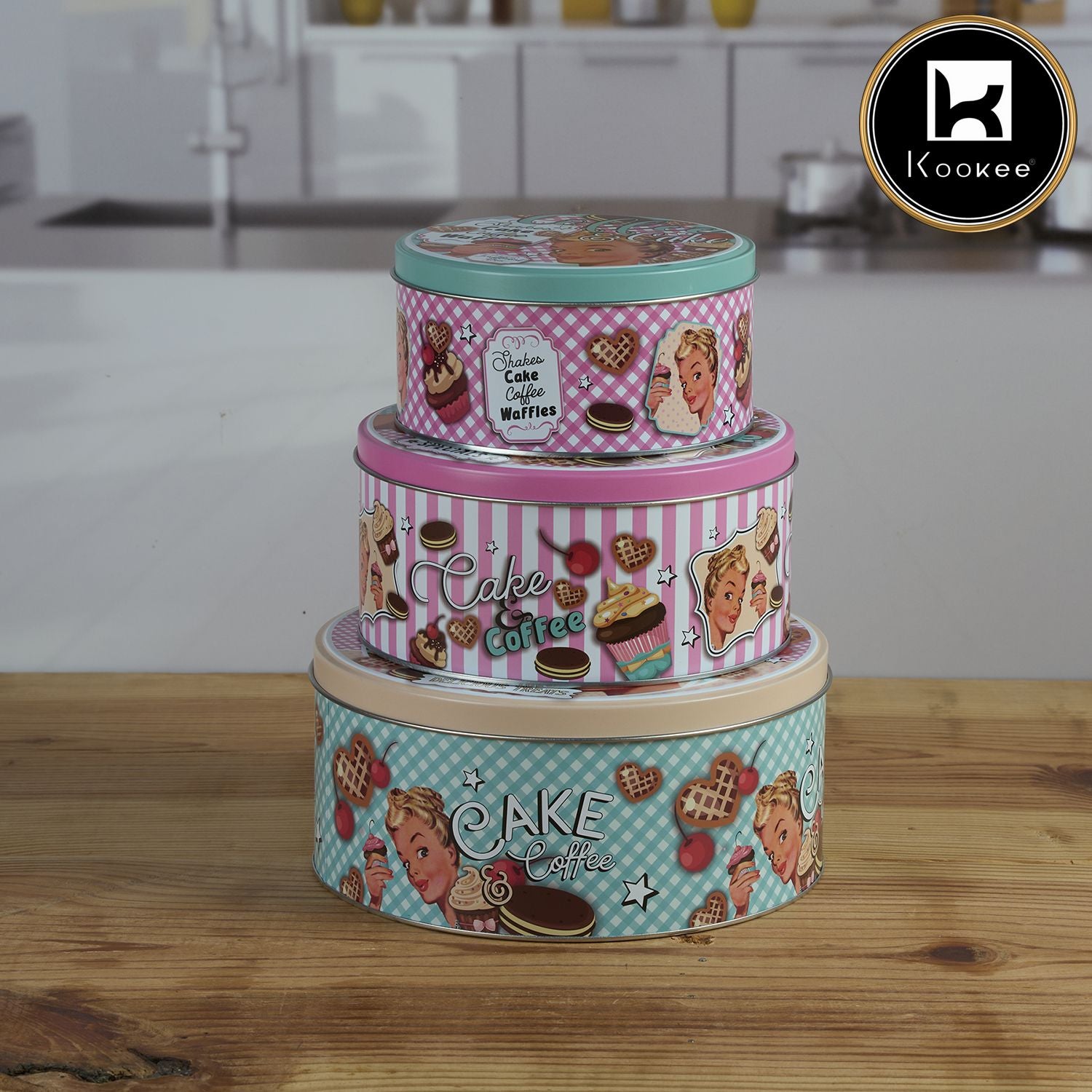 Kookee Tin Containers, Multi, ART12107