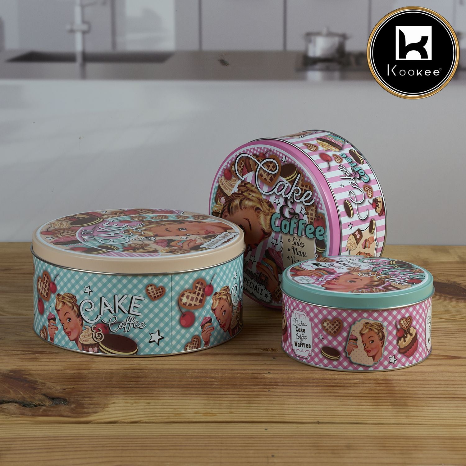 Kookee Tin Containers, Multi, ART12107