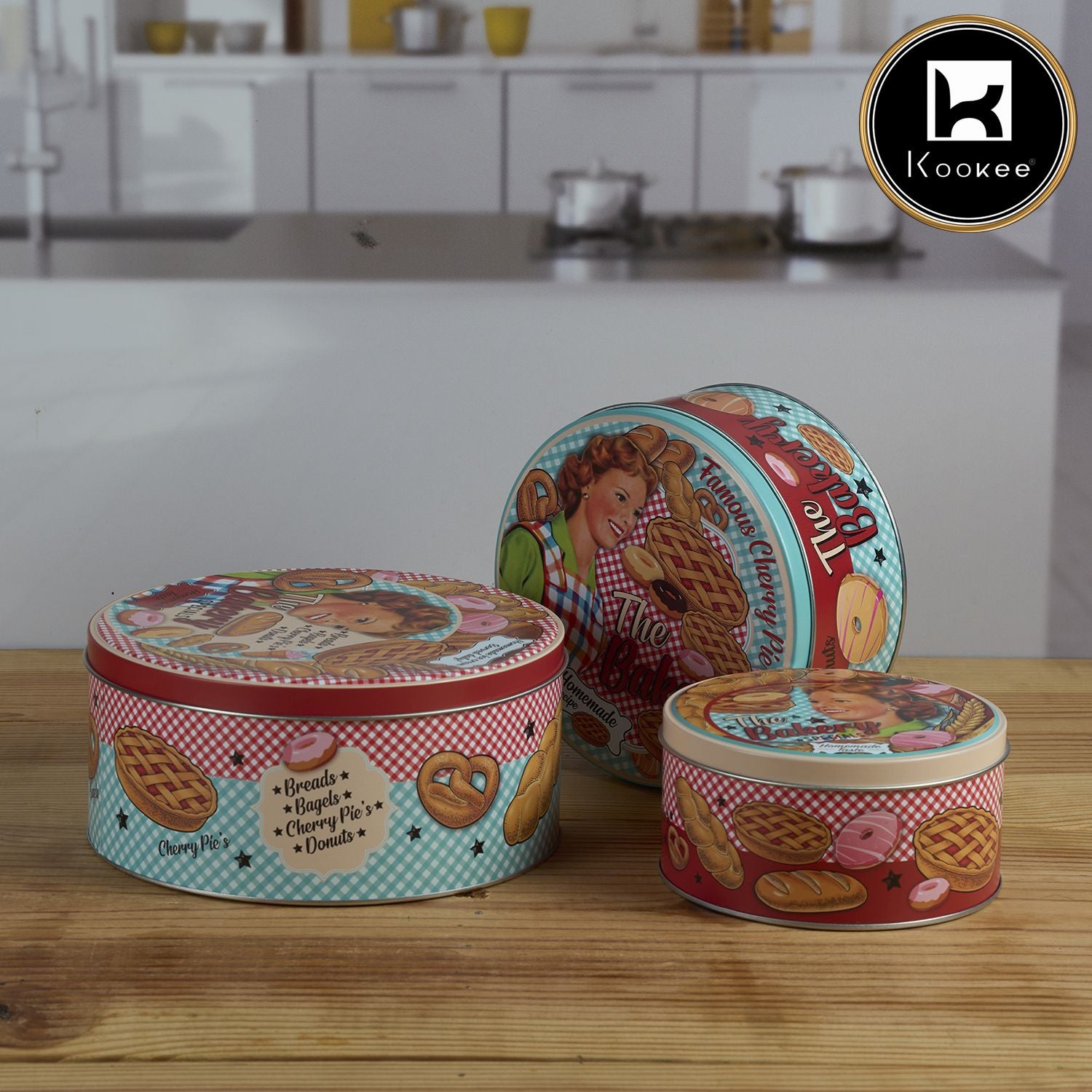 Kookee Tin Containers, Multi, ART12108