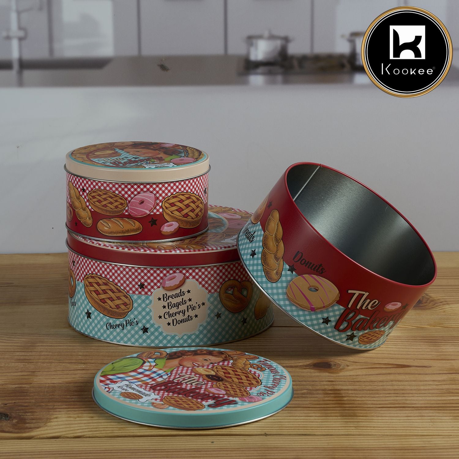 Kookee Tin Containers, Multi, ART12108