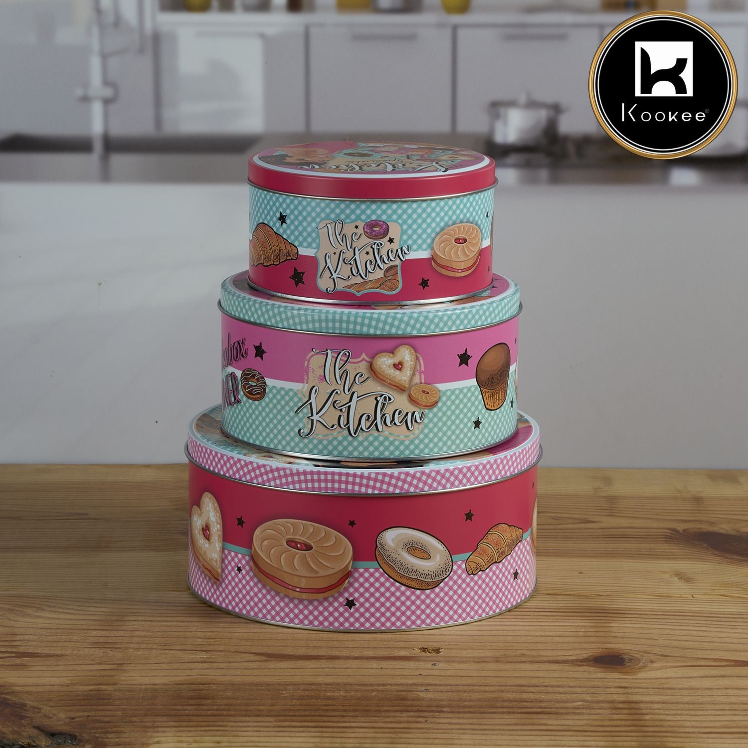 Kookee Tin Containers, Multi, ART12110