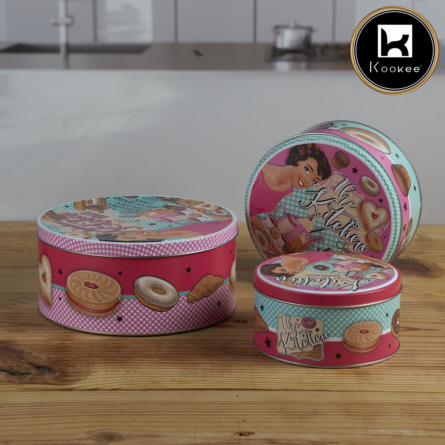 Kookee Tin Containers, Multi, ART12110
