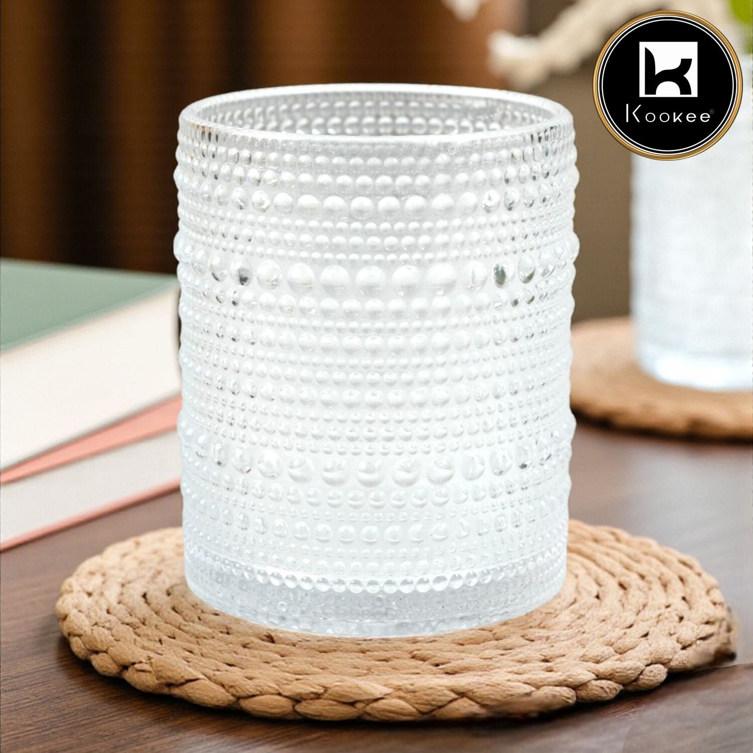 Jupiter Vintage Hobnail Old Fashioned Bubble Glasses (Set of 6) (12117)