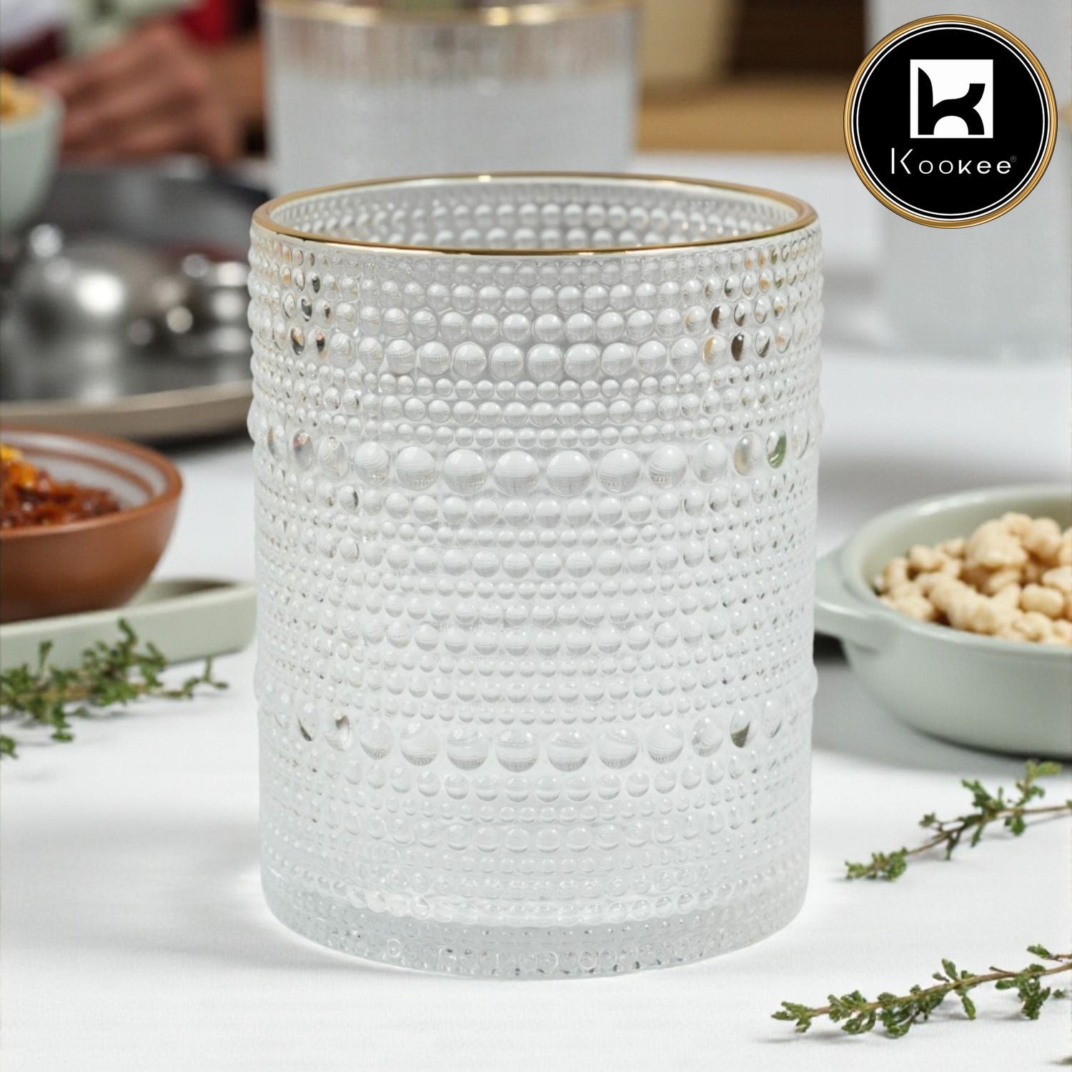 Kookee Whiskey Glasses, Transparent, ART12118