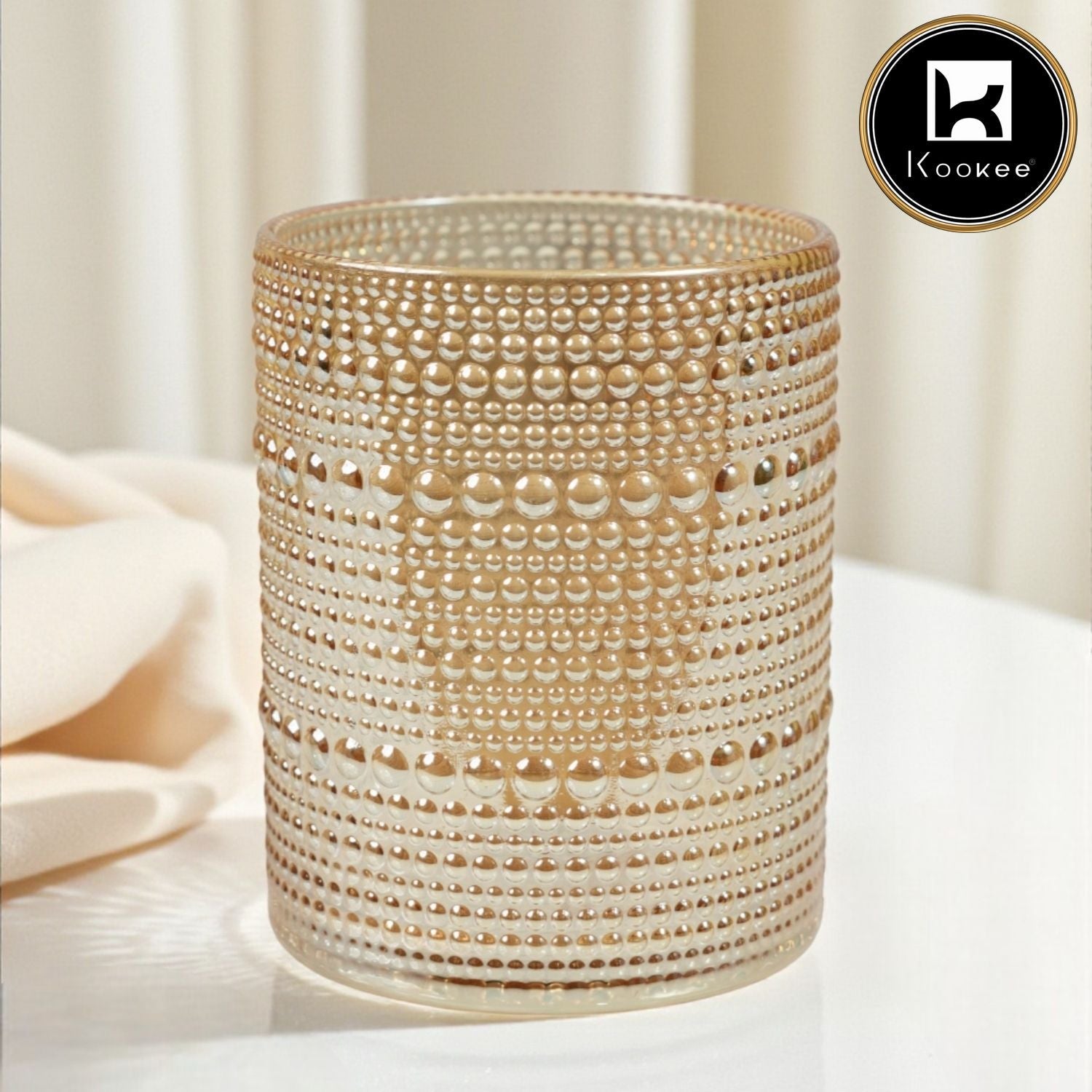 Jupiter Vintage Hobnail Old Fashioned Bubble Glasses (Set of 6) (12224)