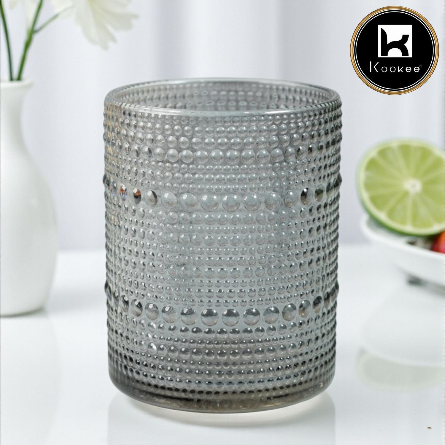 Jupiter Vintage Hobnail Old Fashioned Bubble Glasses (Set of 6) (12225)