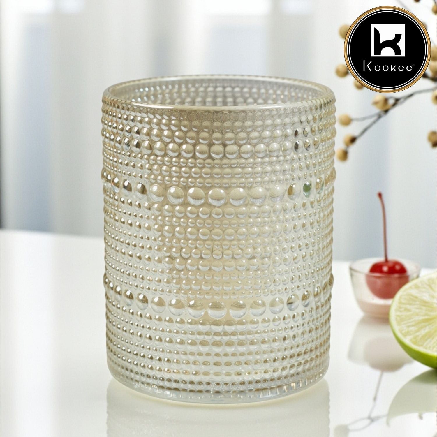 Jupiter Vintage Hobnail Old Fashioned Bubble Glasses (Set of 6) (12226)