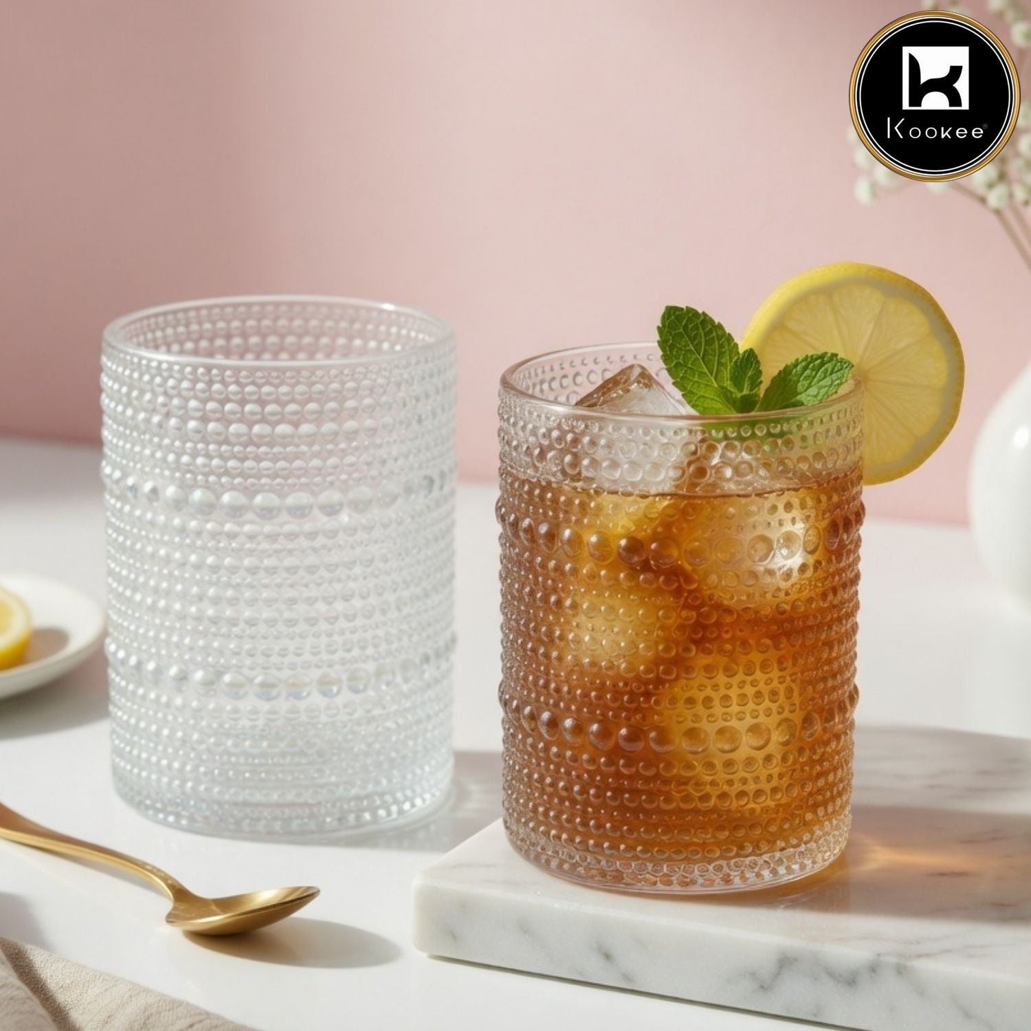 Kookee Whiskey Glasses, Transparent, ART12262