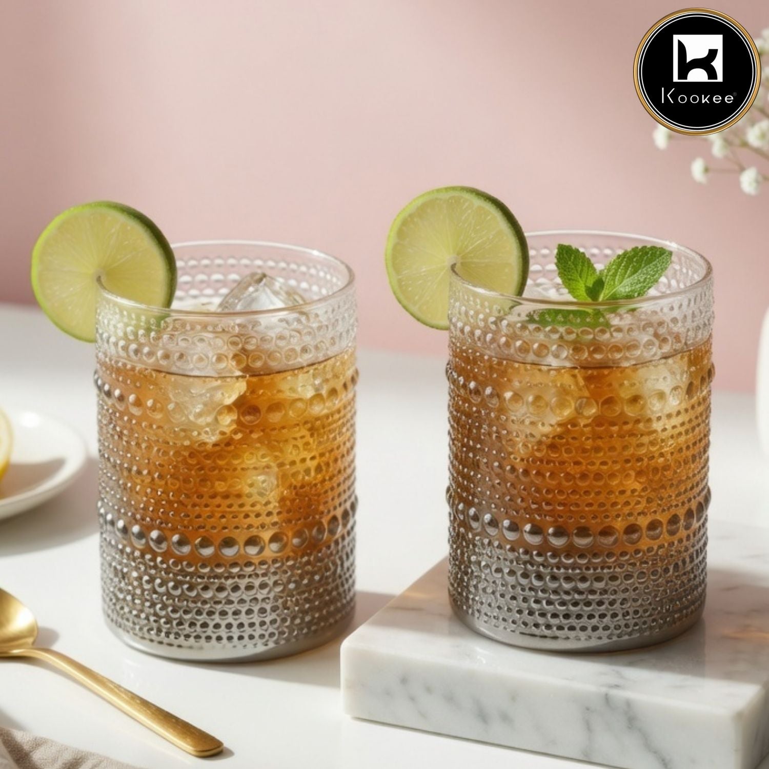 Kookee Whiskey Glasses, Transparent, ART12269