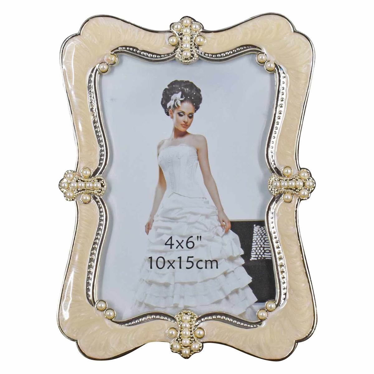 Acrylic Gold textured Photo Frame (4x6) inches (8130)